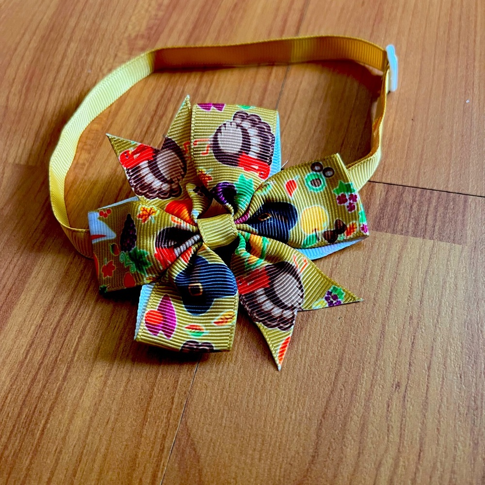 Thanksgiving pilgrim hat turkey cat/dog collar